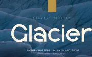 Glacier - Display Font
