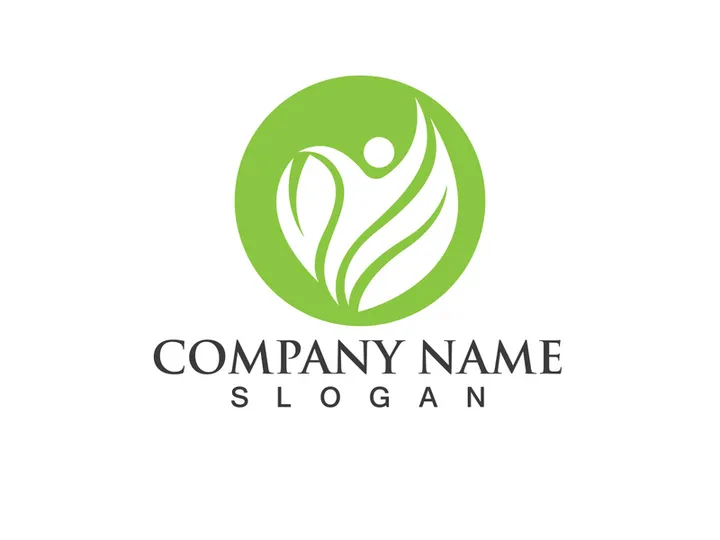 Health life people tree leaf green logo