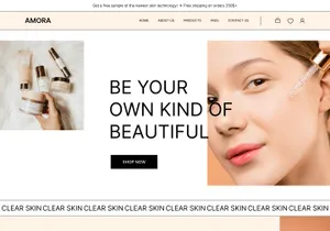 Skincare Landing Page Concept