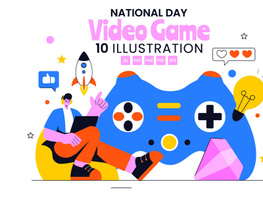 10 National Video Game Day Illustration preview picture