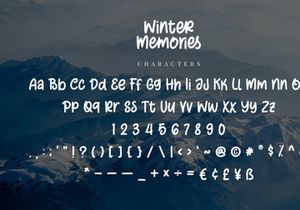 Winter Memories - Handwritten Font