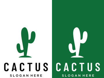 cactus plant logo template. preview picture