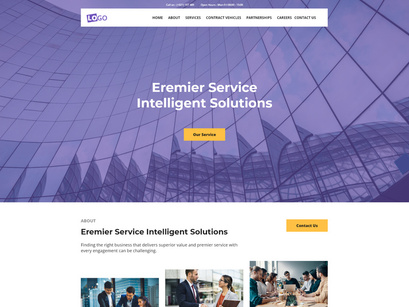 Intelligent Service Solutions webpage UI Kit