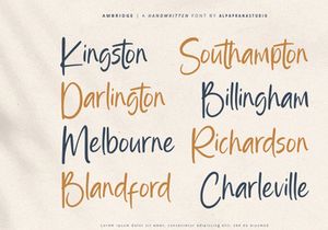 Ambridge - Handwritten Font