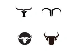 bull head horn logo