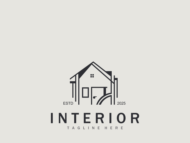 Home Interior logo building design template architecture unique styles