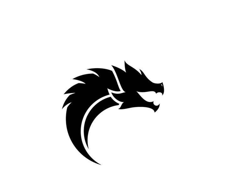 Dragon Head Vector Logo Illustration