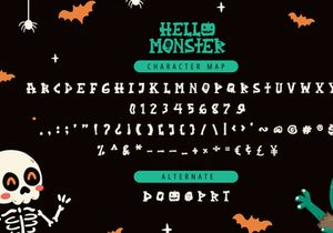 Hello Monster - Playful Display Font