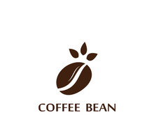 Premium coffee bean logo design.