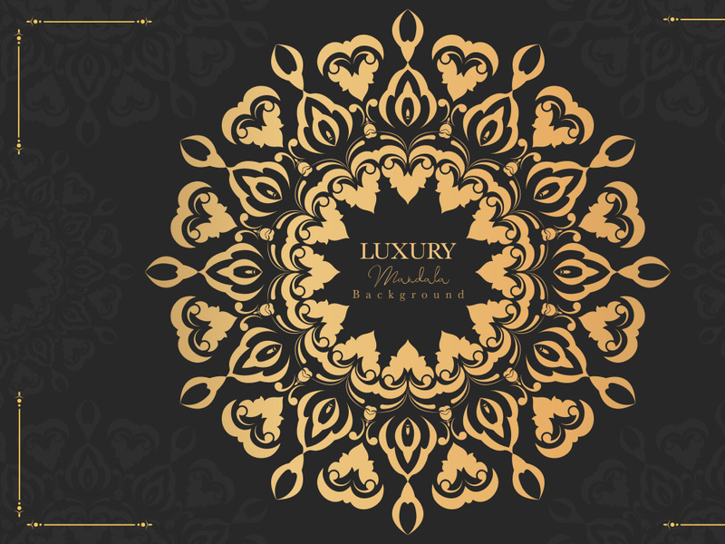 Luxury mandala background Premium Vector