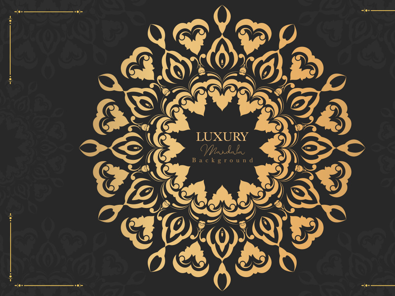 Luxury mandala background Premium Vector