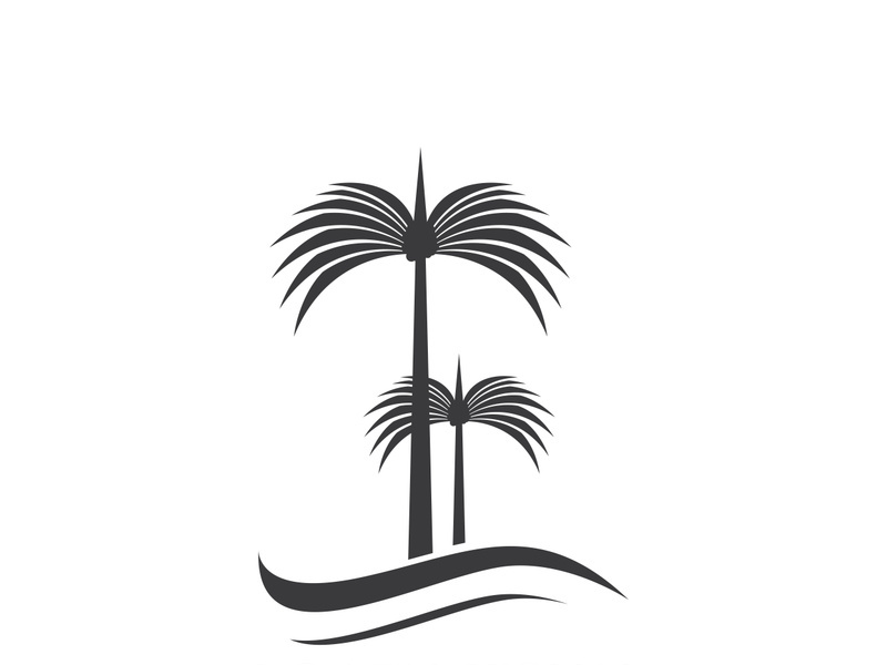 Date tree icon vector illustration logo template