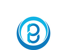 B letter logo template vector illustration