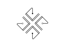 Circuit illustration design vector,  technology symbol