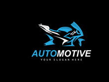 Motorcycle Logo, MotoSport Vehicle Vector, Design For, Automotive