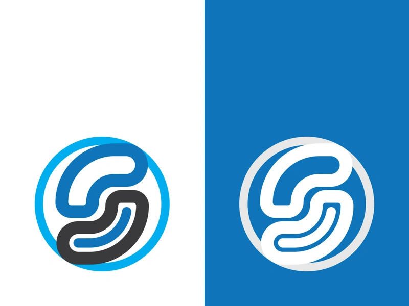 Business corporate S letter logo design vector