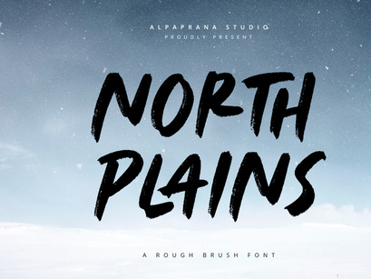 North Plains - Rough Brush Font