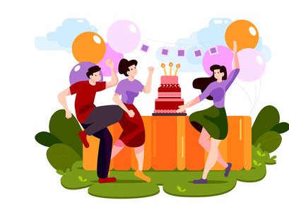 M101_Party Illustrations