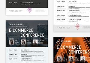 E-commerce Schedule Poster Template