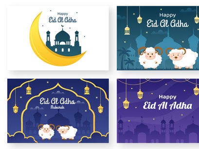 16 Eid al Adha Background Illustration