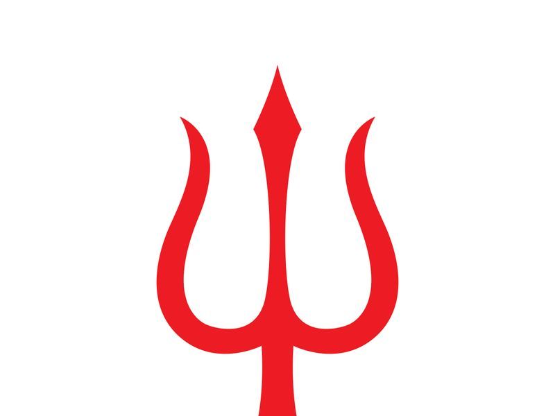 Mystic Trident Emblem Of Power magic trisula