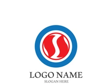 S letter creative icon logo design elegant vector illustration