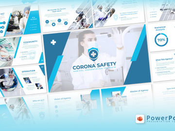 Corona Safety - PowerPoint Template preview picture