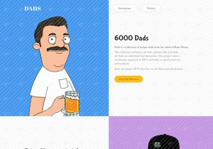 NFT Dad Marketplace landingpage