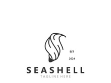 Seashell Logo. Ocean Animals premium quality graphic outline symbols collection