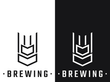 Premium quality vintage craft beer logo template. For badges, emblems, beer companies, bars, taverns.