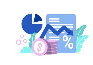 Inflation Business icon flat Illustration