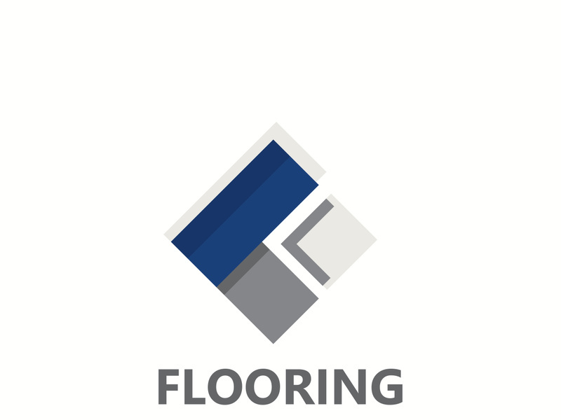 Flooring Logo design, custom Layer Vector elegant business store building
