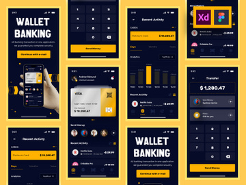 Wallet Banking App UI Kits preview picture