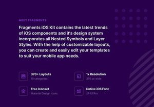 Fragments iOS Wireframe Kit