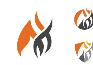 Flames Logo icon illustration vector design template