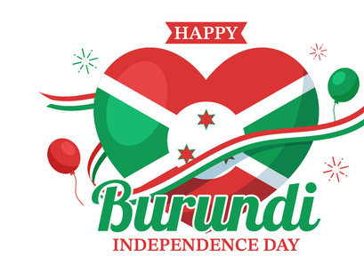 15 Burundi Independence Day Illustration