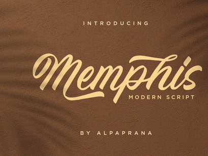 Memphis - Modern Script Font
