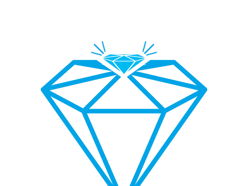 Diamond logo template vector icon illustration design