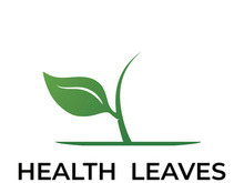 Green leaf logo design vector illustration
