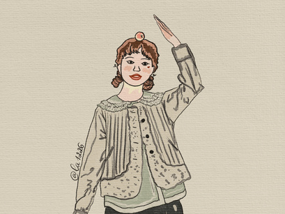 21 jpeg items girl fashion painting   A ZIP have 21 jpeg items.