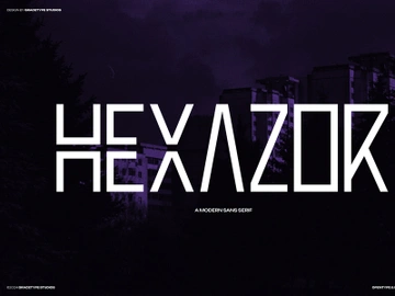 Hexazor | Modern Sans Serif preview picture