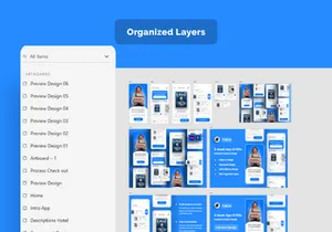 E-book App UI Kit Template