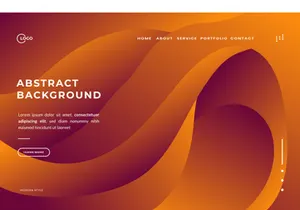 3d Abstract Background Orange
