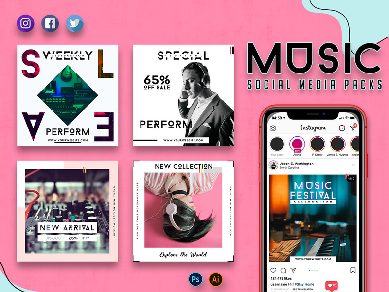 Music Promo Social Media Packs