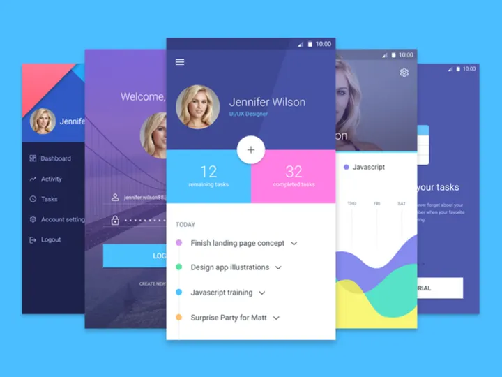 Mobile material screens
