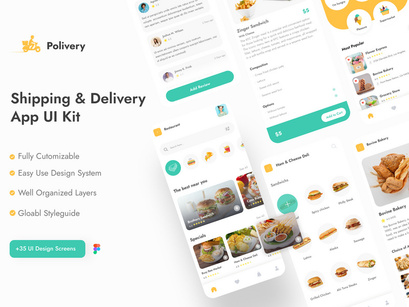 Shipping & Delivery App UI Kit
