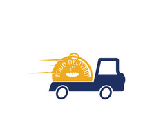 Food delivery catering fast food logo vector icon