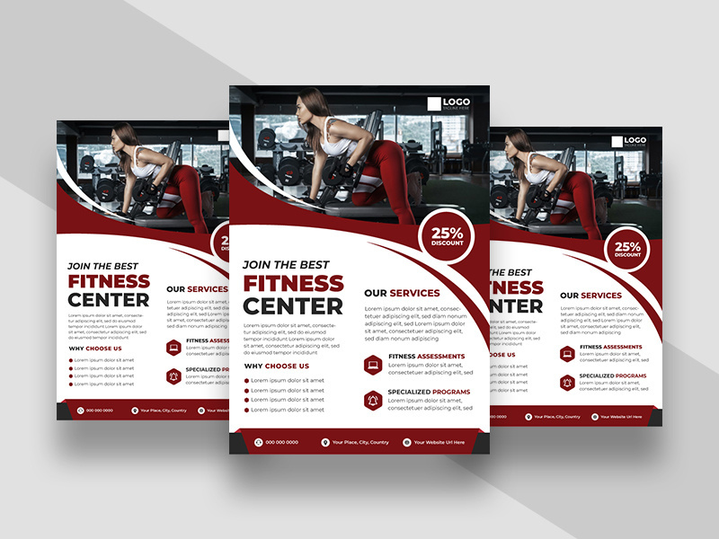 Fitness Gym Promotion Flyer Template Ver-3