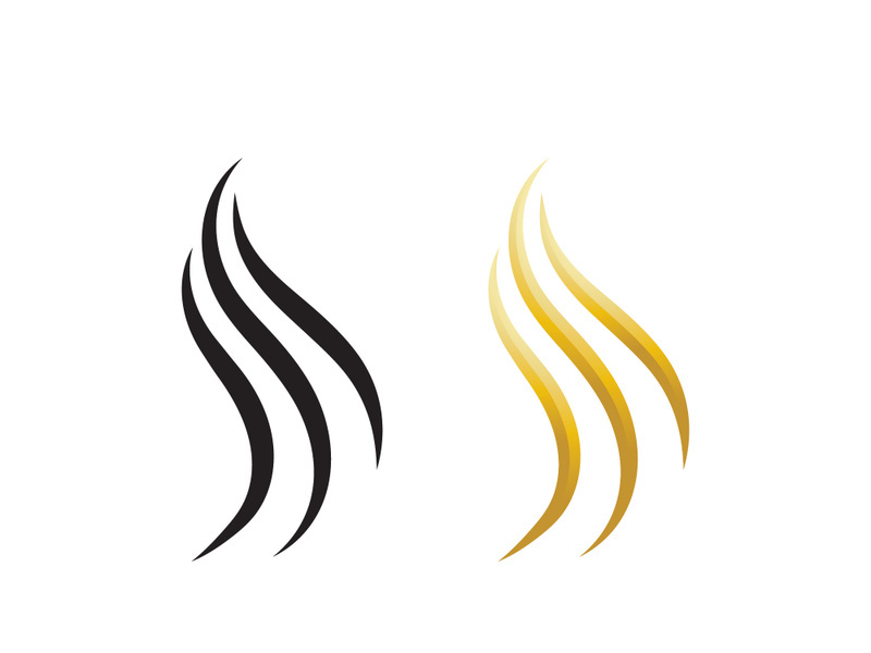 Hair woman and face logo and symbols