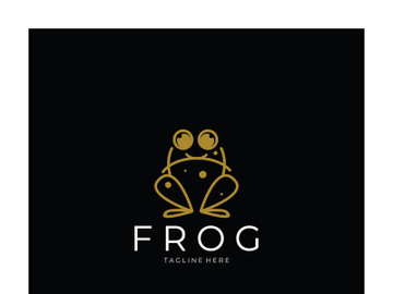 frog logo simple vector design template preview picture